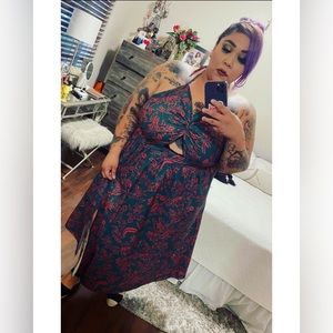 Plus Maxi Floral Summer Dress